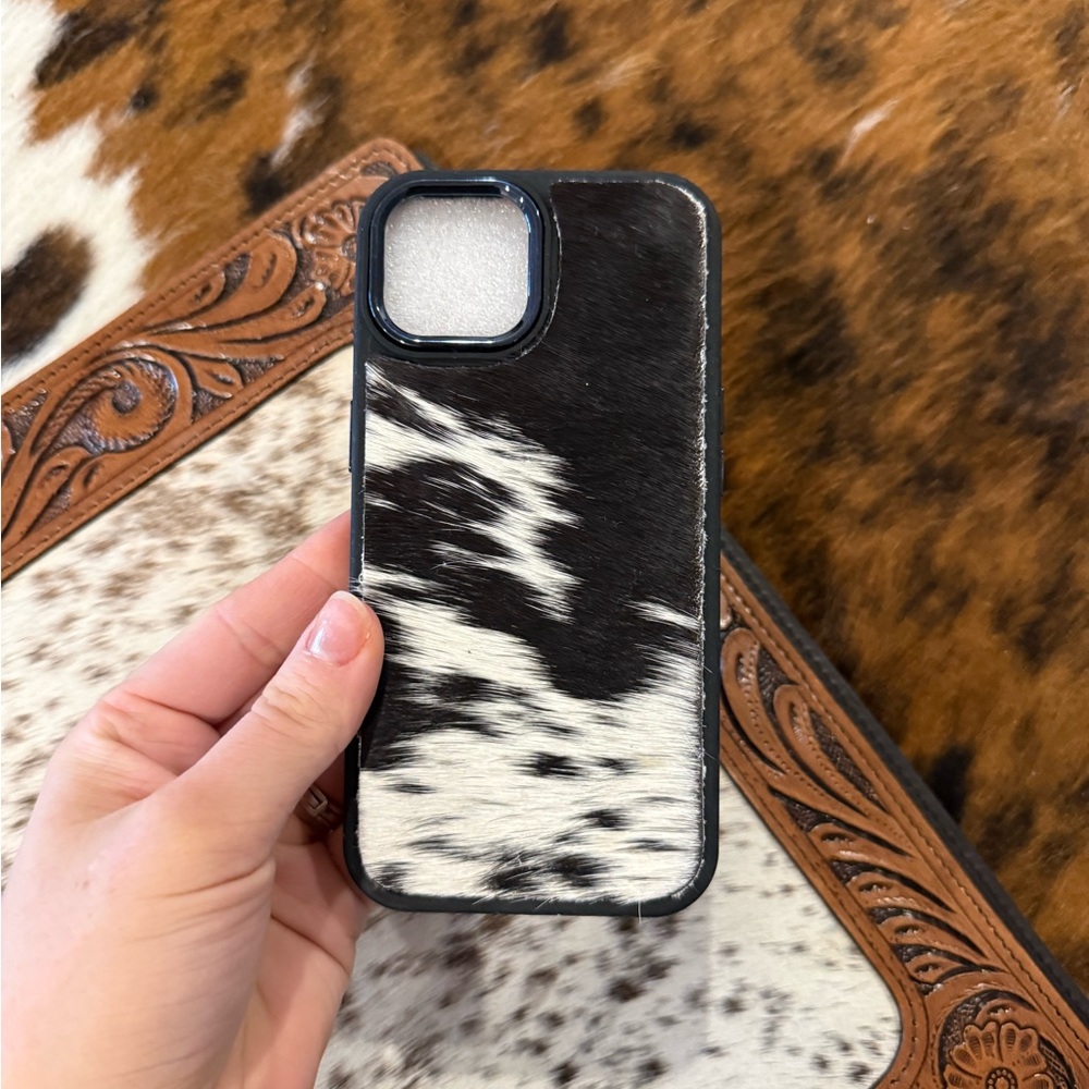 Cowhide iPhone 15 case